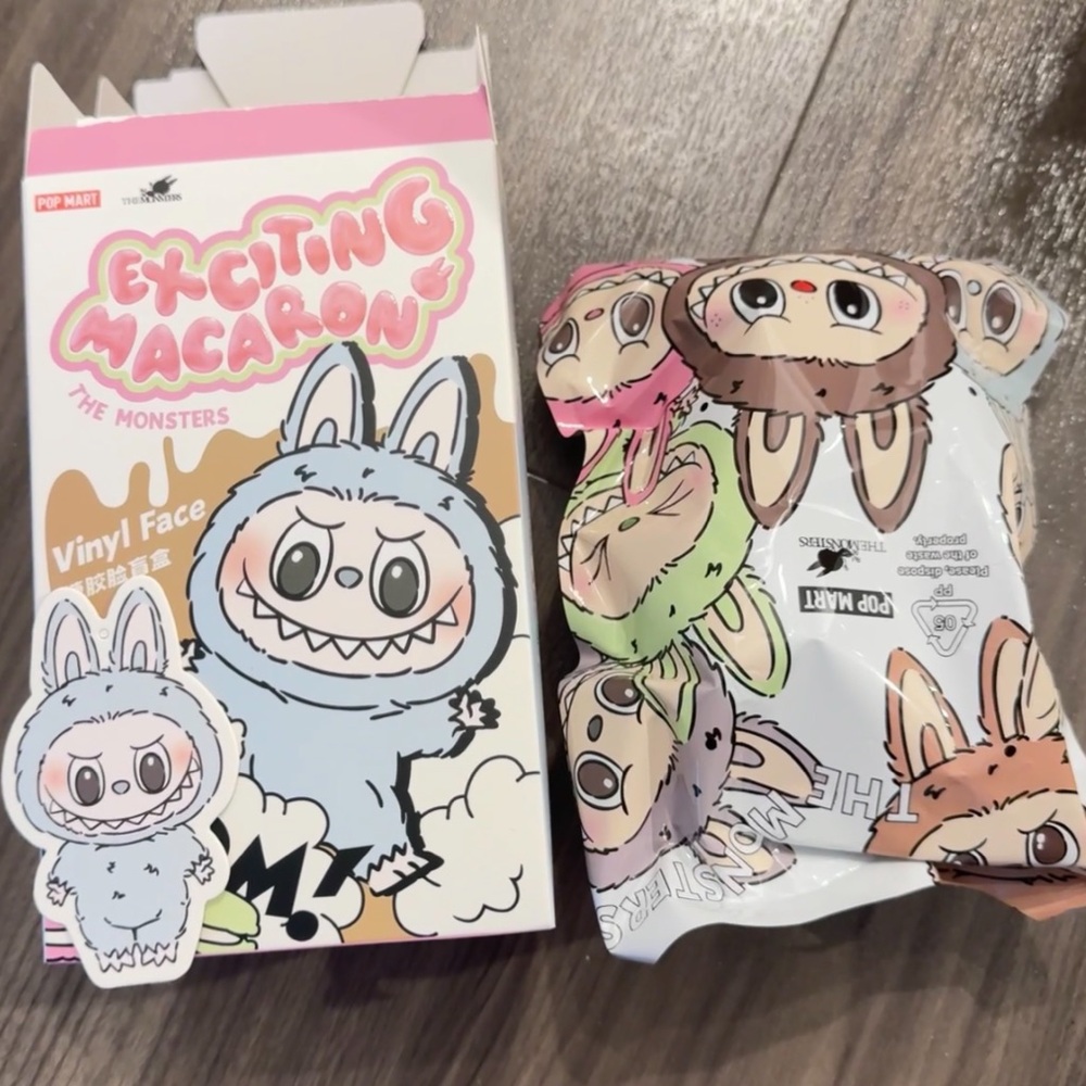 AUTHENTIC POP MART Labubu the Monsters Exciting Macaron LABUBU Sea Salt Coconut - Picture 4 of 11